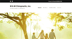 Desktop Screenshot of mandmchiropractic.com