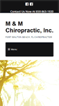 Mobile Screenshot of mandmchiropractic.com