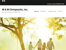 Tablet Screenshot of mandmchiropractic.com